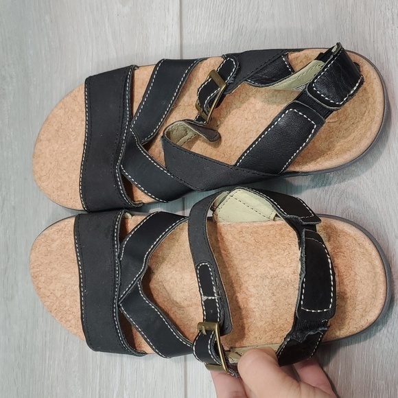 Sold Spenco Womens Ankle Strap Sandals Flats Slide Flip flop shoes sz 7 - Picture 9 of 12